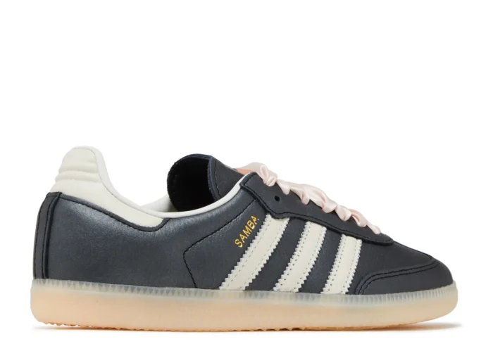 Adidas Samba Black Wonder Quartz Ribbon Laces
