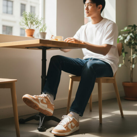 Nike Dunk Low Sail and Harvest Moon