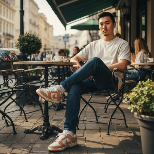 Nike Dunk Low Sail and Harvest Moon