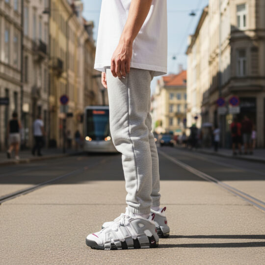 Nike Air More Uptempo Rosewood Wolf Grey