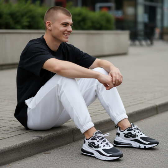 Nike Air Max 270 React White Black